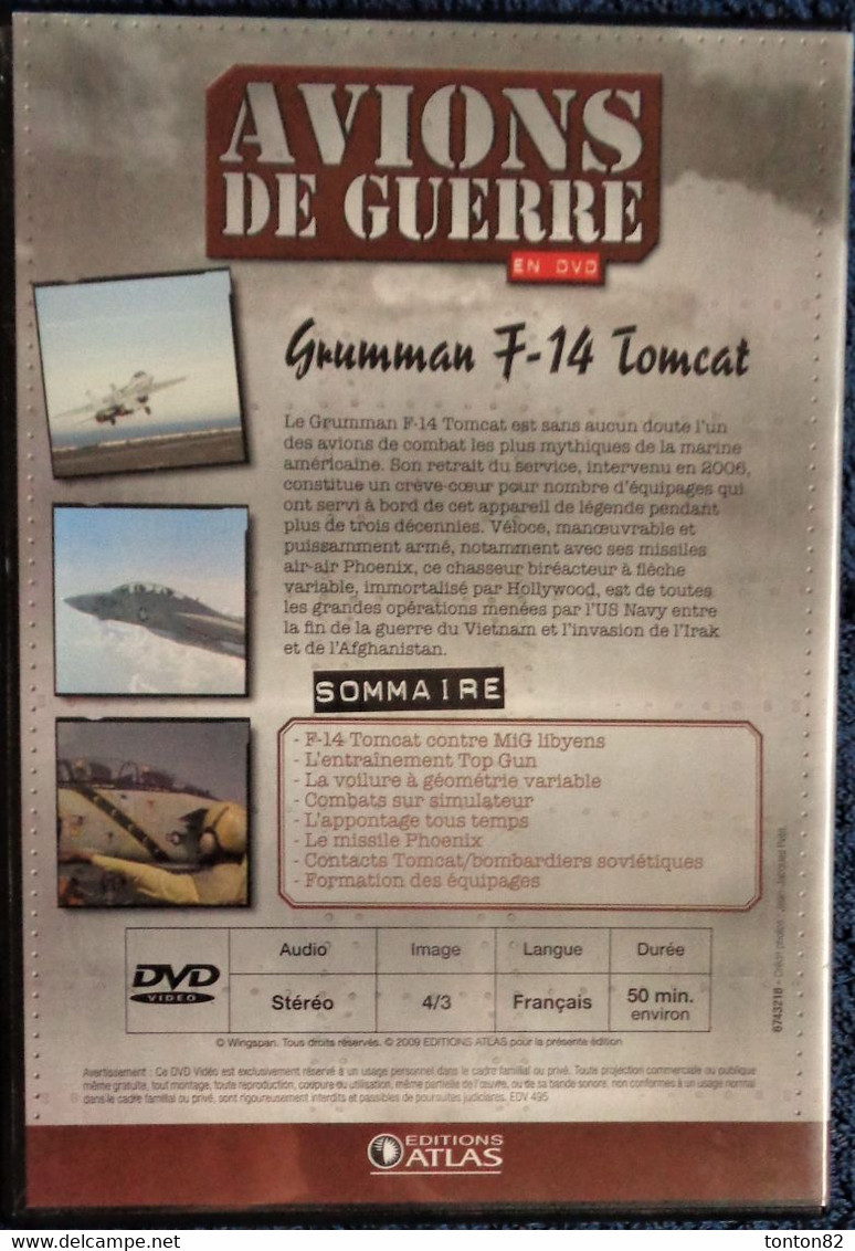 AVIONS DE GUERRE - Grumman F-14 Tomcat - ( Le Chat De L'enfer ) . - Documentari