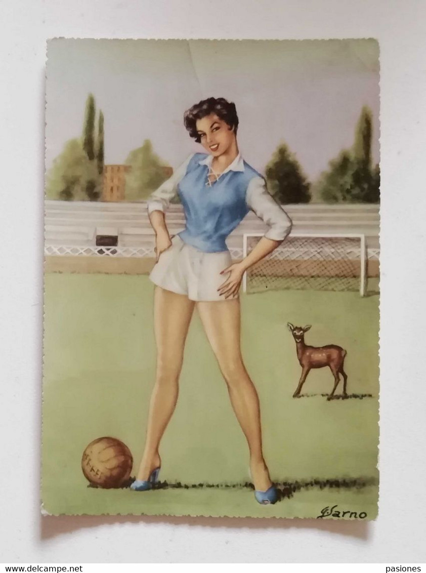 Cartolina Illustrata "Mascotte" Della Spal, Viaggiata Per Ferrara 1956 - Voetbal