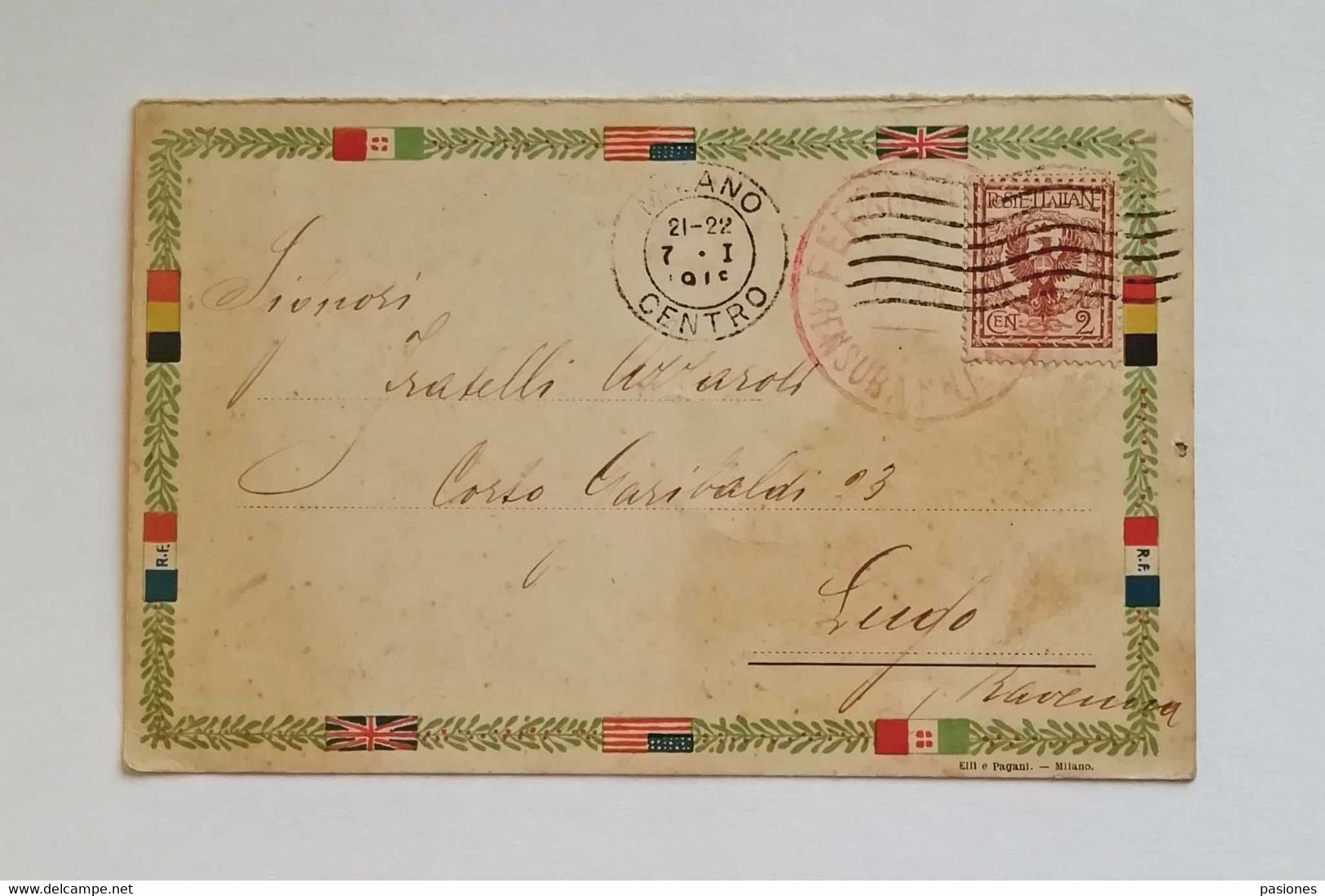 Cartolina Postale Comando Supremo, Ultimo Bollettino Di Guerra Firmato Diaz, Viaggiata Per Lugo - Guerra 1914-18