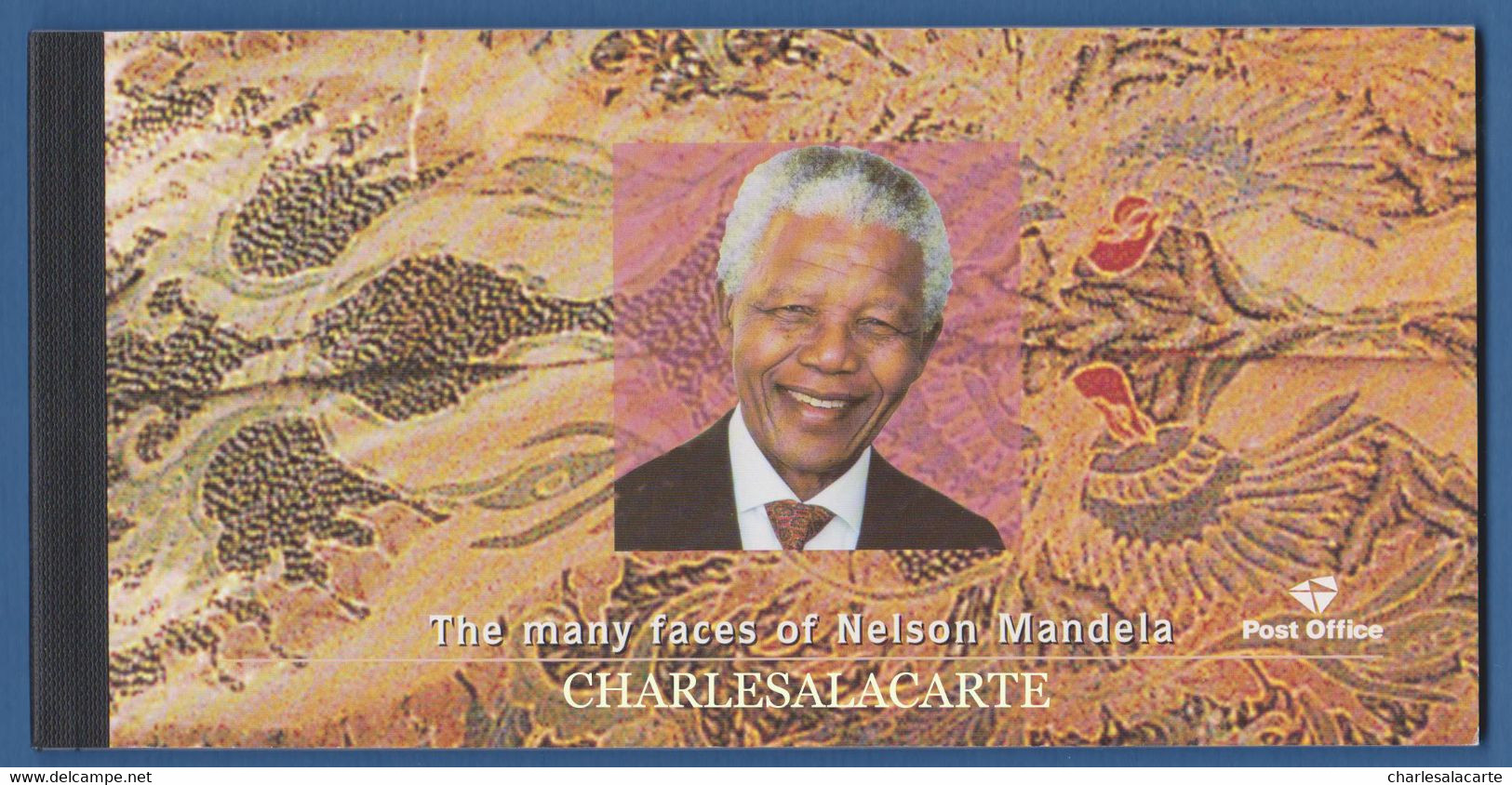 SOUTH AFRICA  2001  PREMIUM BOOKLET  THE MANY FACES OF NELSON MANDELA  LIMITED PRINT 30,000 - Libretti