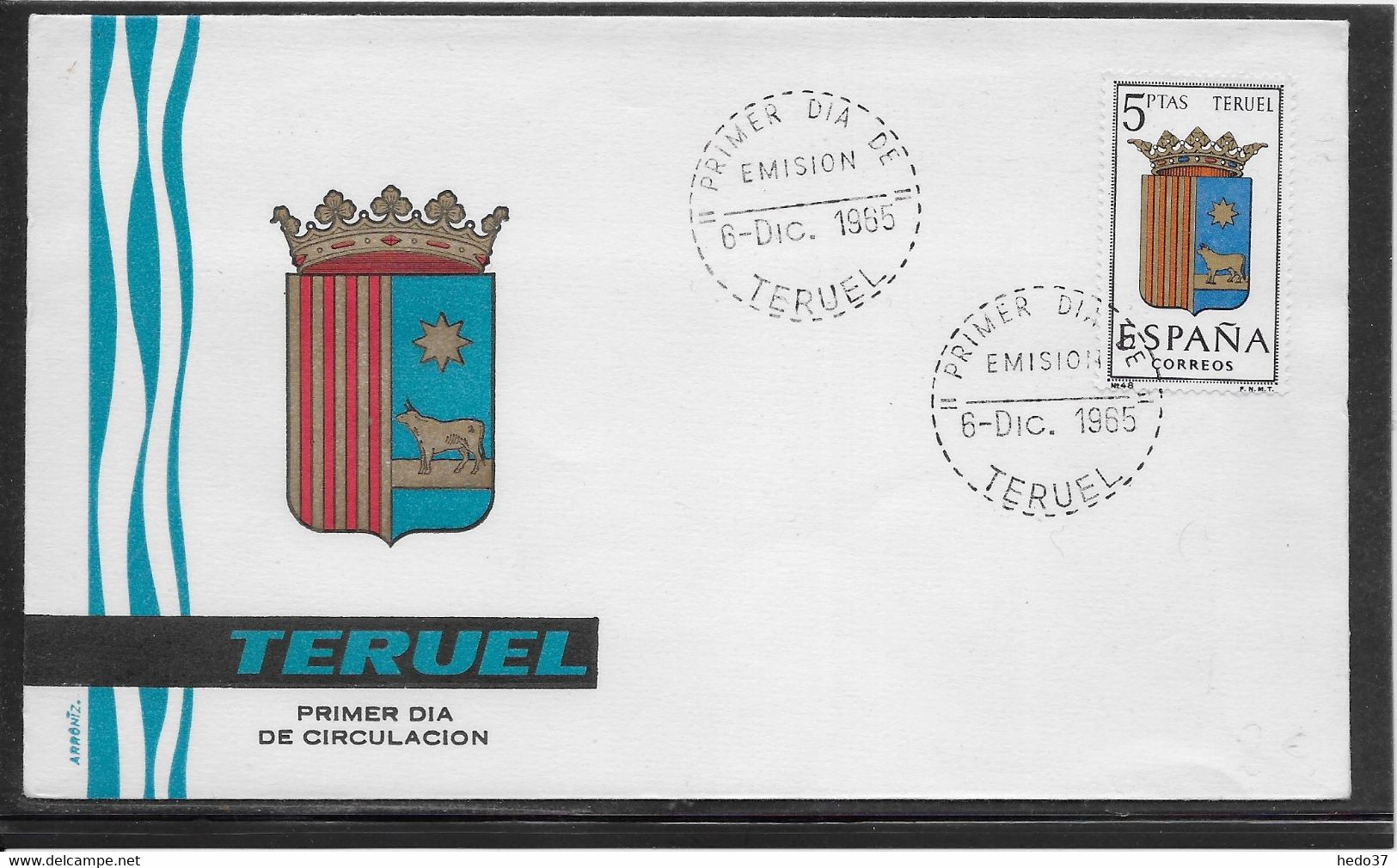 Thème Armoiries, Blasons - Espagne - Enveloppe - TB - Covers