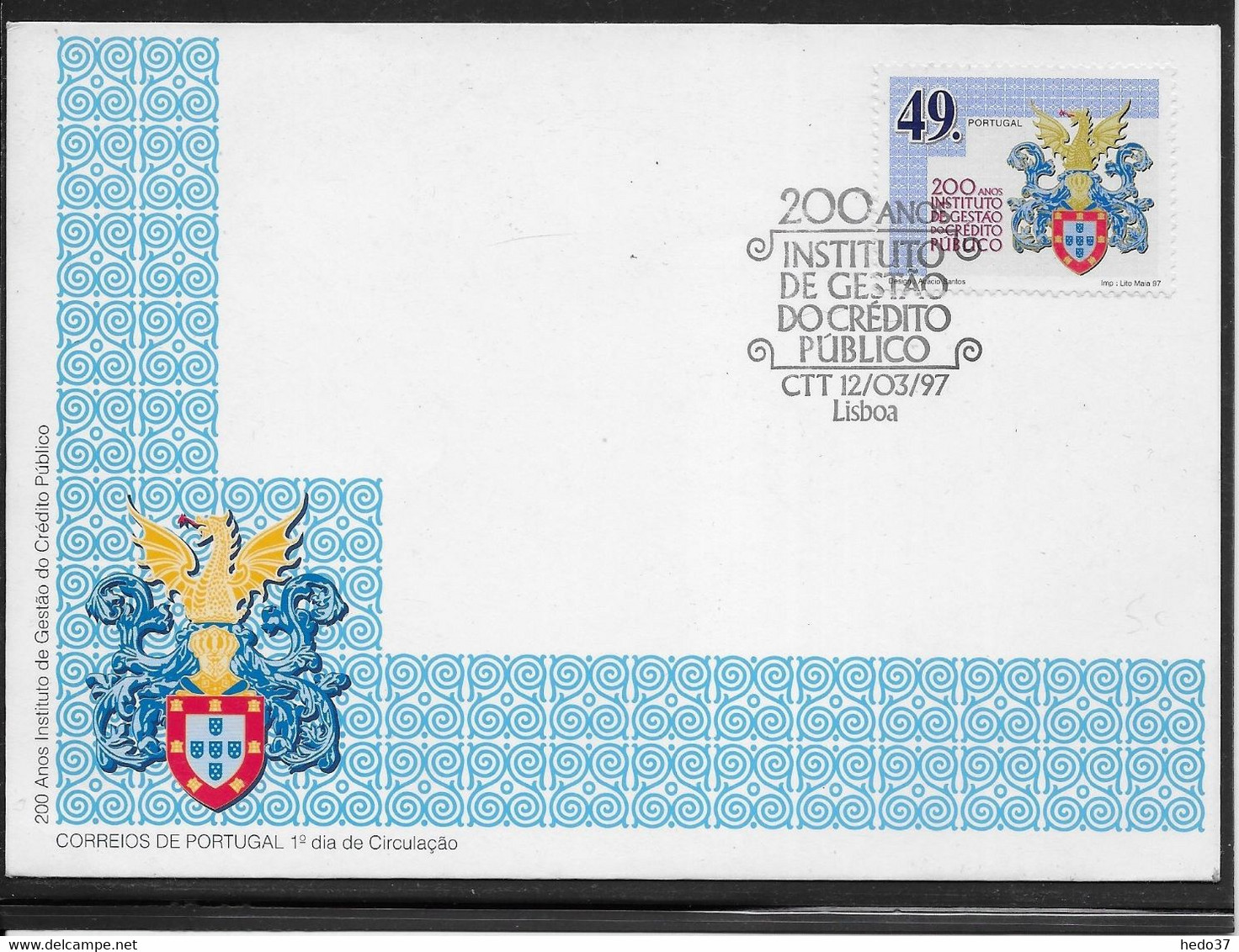 Thème Armoiries, Blasons - Portugal - Enveloppe - TB - Buste