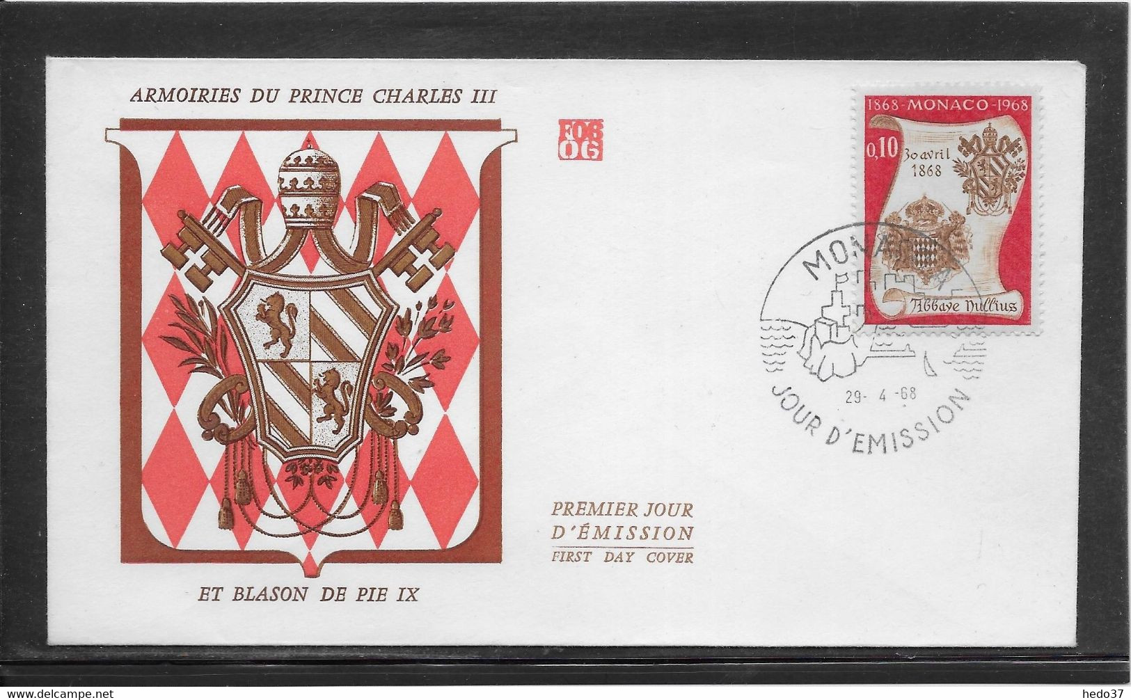 Thème Armoiries, Blasons - Monaco - Enveloppe - TB - Covers