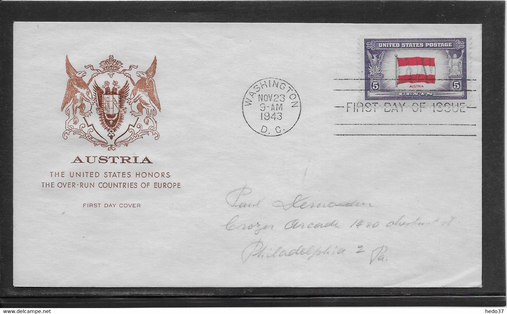Etats Unis - Enveloppe 1er Jour - FDC - TB - 1941-1950