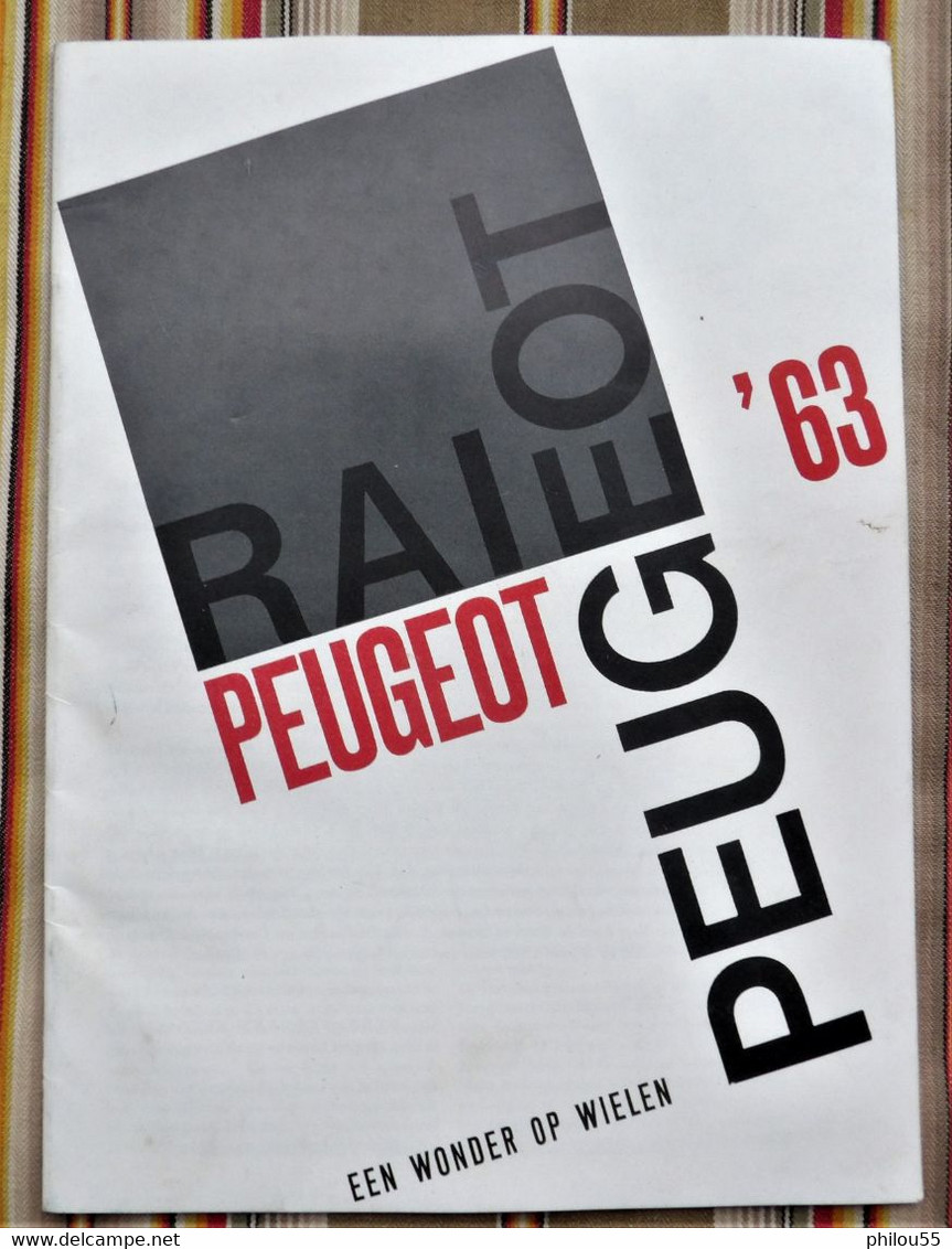 Revue RAI PEUGEOT EEN WONDER OP WIELEN 1963 - Pratique