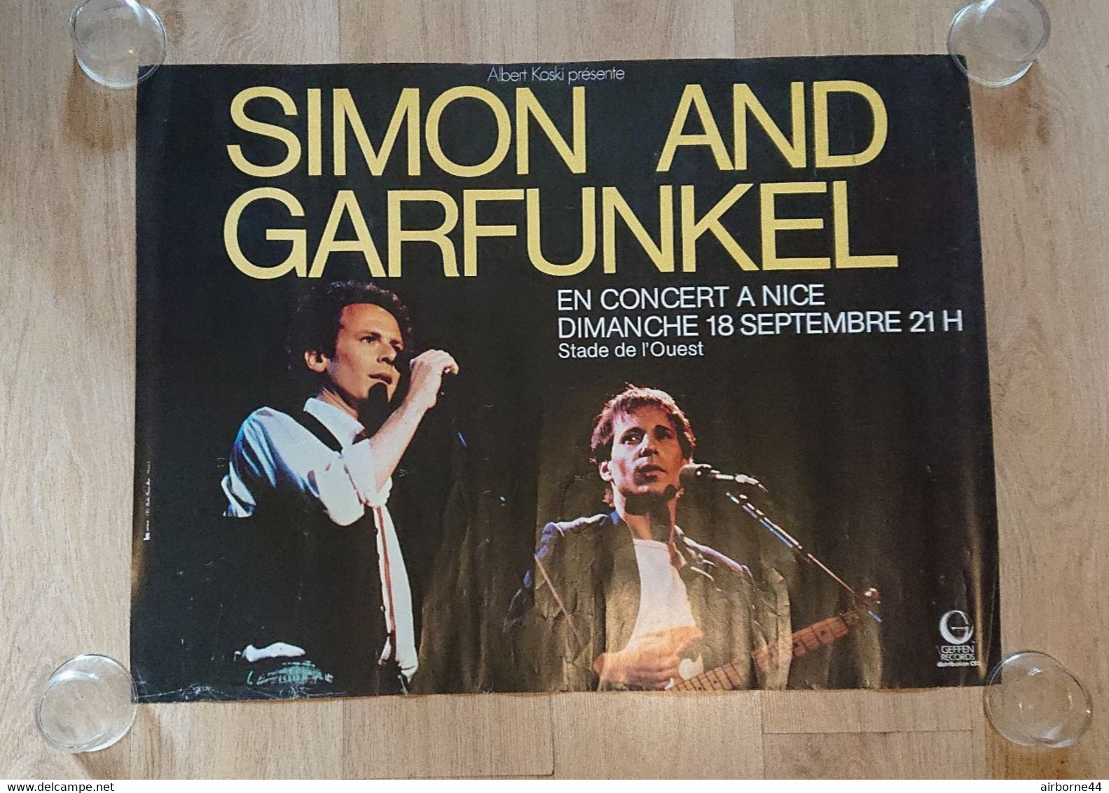 Affiche Concert Simon Garfunkel à Nice 1983 - Posters