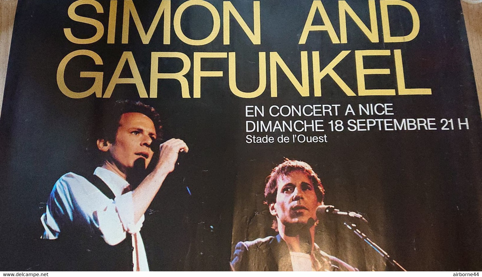 Affiche Concert Simon Garfunkel à Nice 1983 - Posters