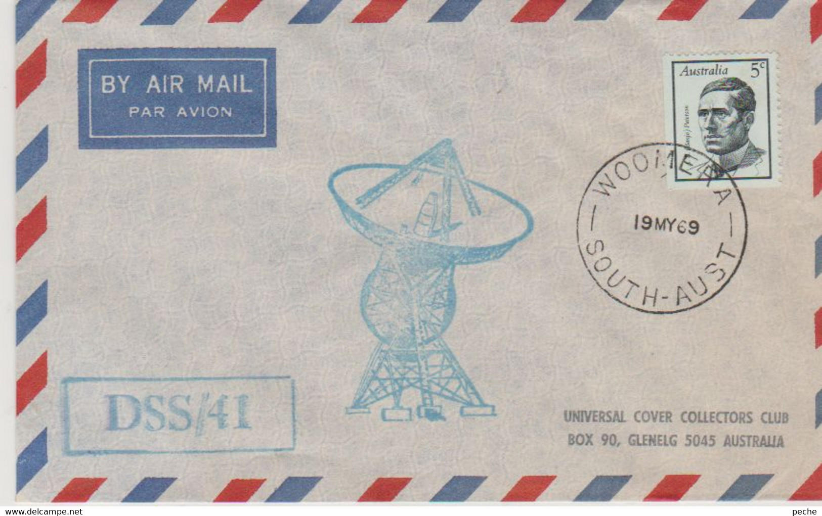 N°1131 N -lettre (cover) DSS/41 -cachet Woomera 1969- - Oceanía