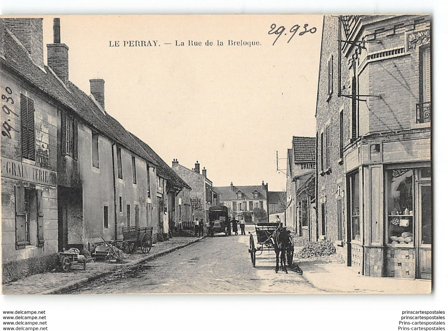 CPA 78 Le Perray La Rue De La Breloque - Le Perray En Yvelines