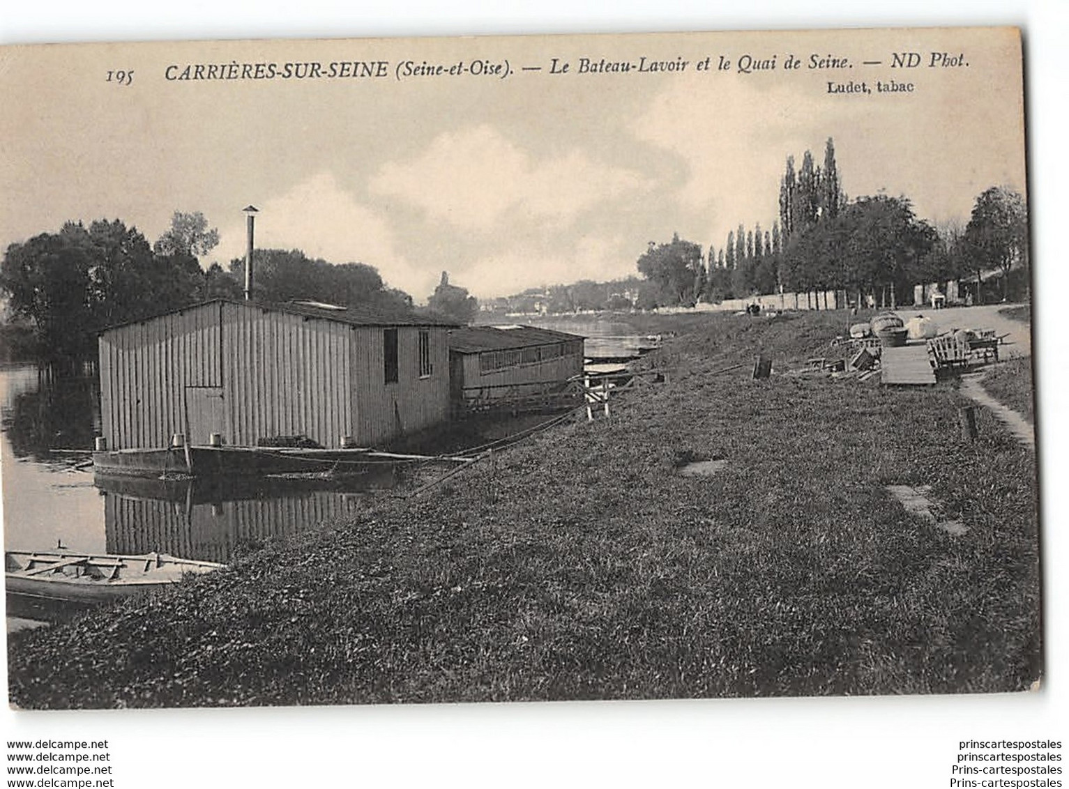 CPA 78 Carrieres Sur Seine Le Bateau Lavoir Et Le Quai De Seine - Carrières-sur-Seine