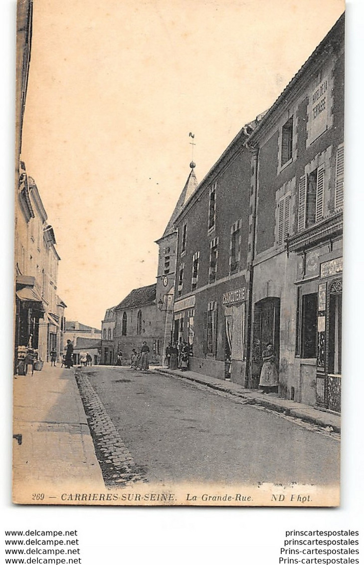 CPA 78 Carrieres Sur Seine La Grande Rue - Carrières-sur-Seine