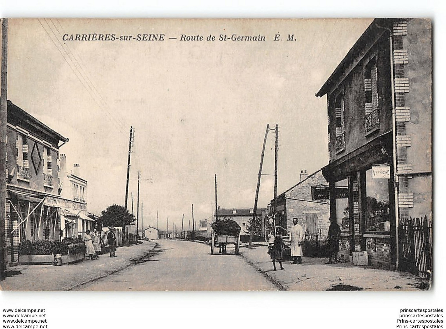 CPA 78 Carrieres Sur Seine Route De St Germain - Carrières-sur-Seine