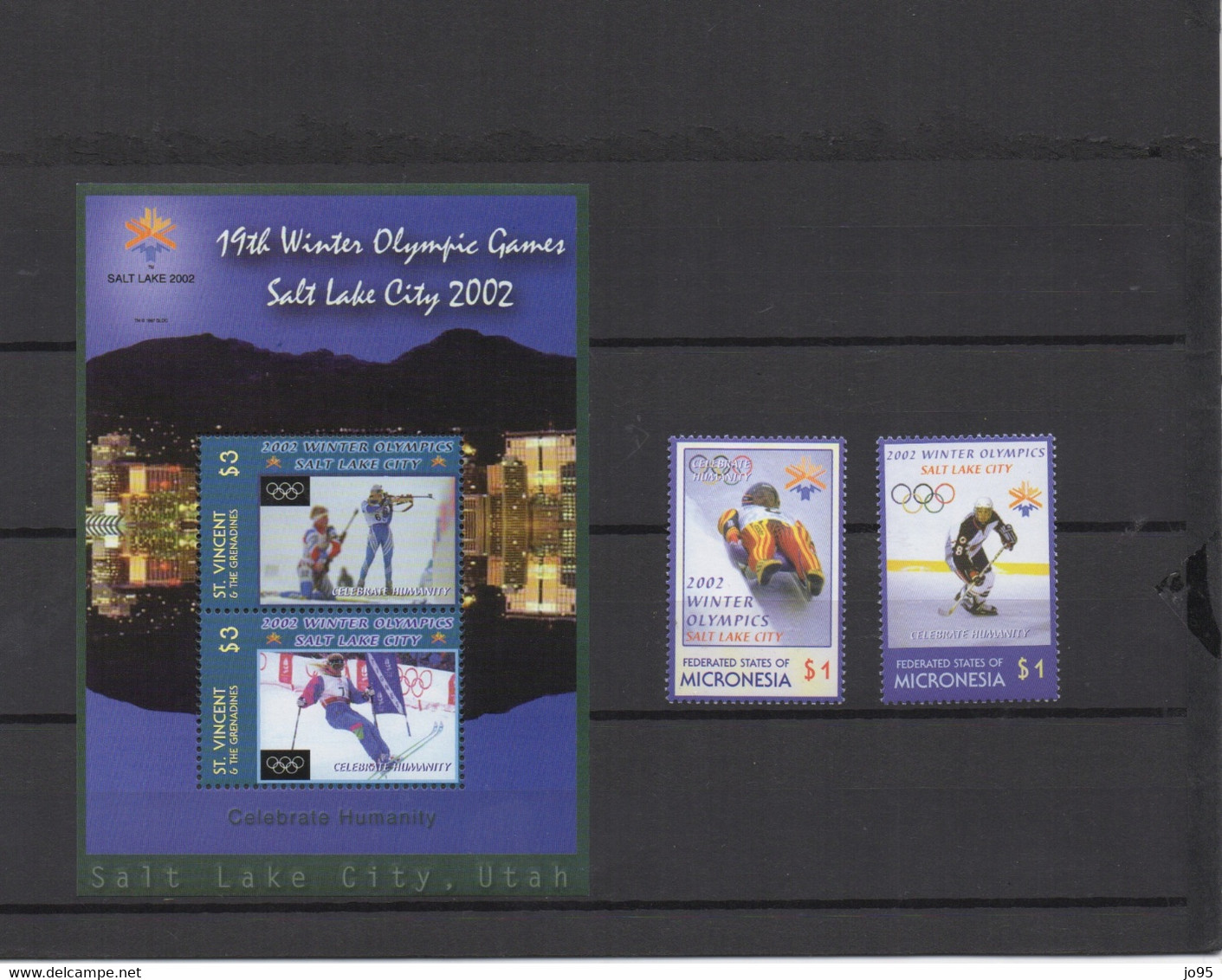 MICRONESIA OLYMPIC Bloc Et 2 Val Cote 12,50€ - Winter 2002: Salt Lake City - Paralympics