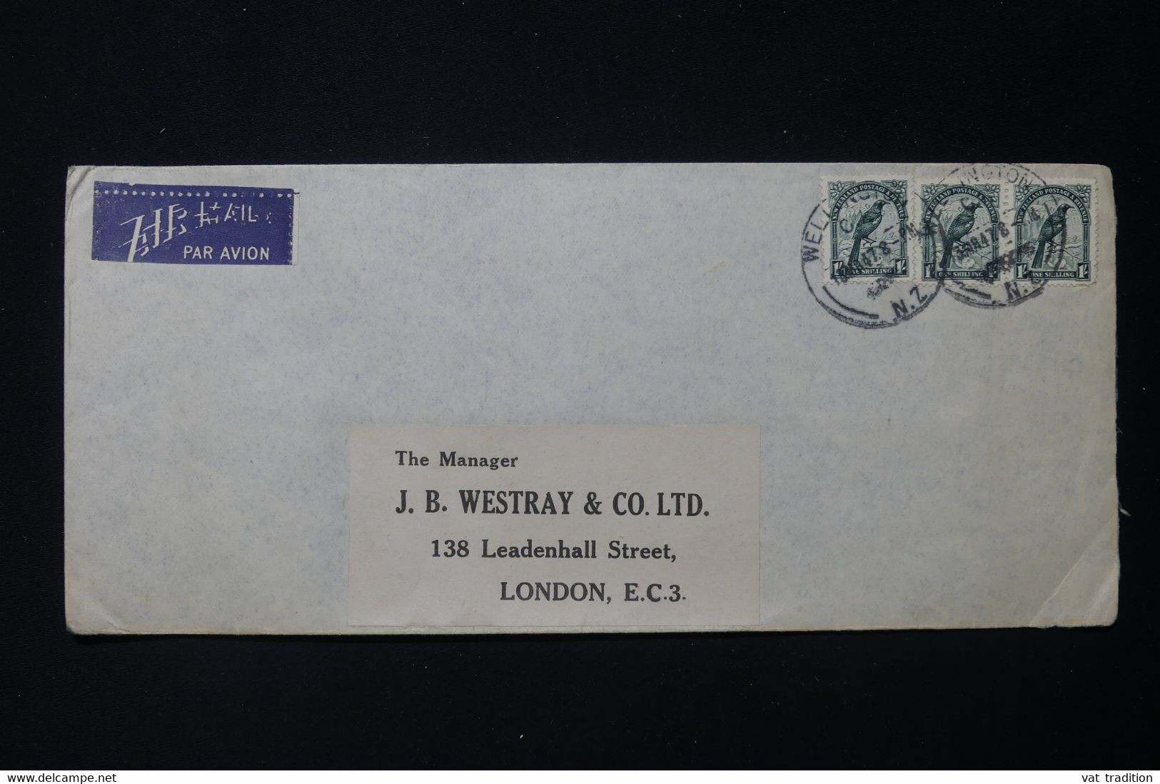 NOUVELLE ZÉLANDE - Enveloppe De Wellington Pour Londres En 1947 Par Avion  - L 84112 - Brieven En Documenten
