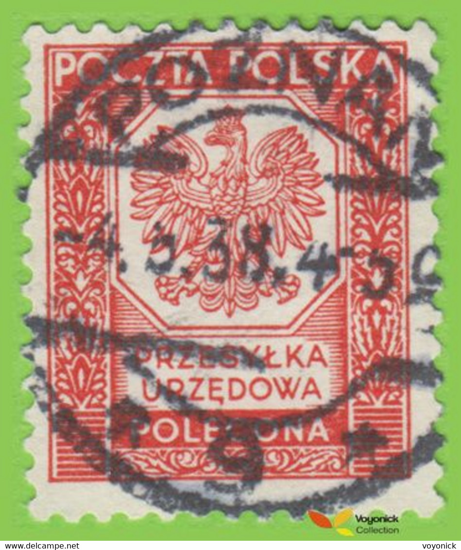 Voyo POLAND URZEDOWA POLECONA Dienstmarken 1935 Mi#20  (o) Used - Steuermarken