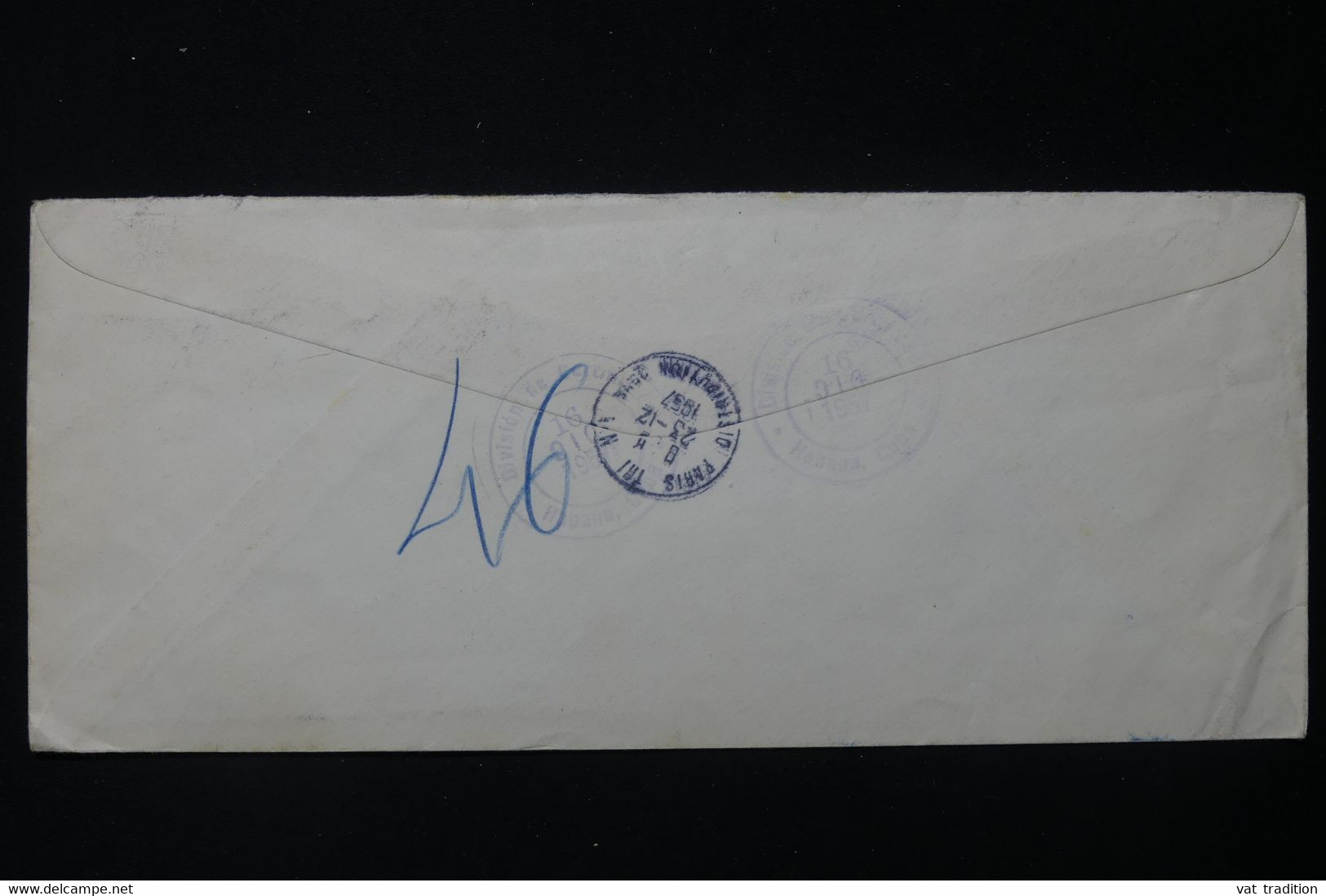 CUBA - Enveloppe Commerciale De Habana En 1957 Pour La France En Recommandé Par Avion  - L 84134 - Storia Postale