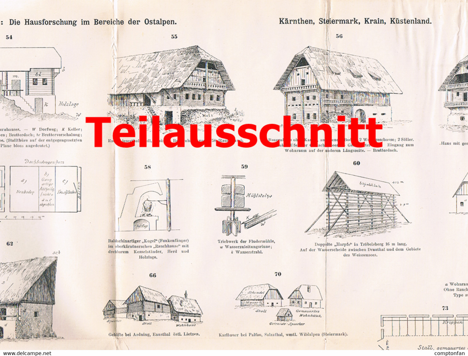 112 Architektur Hausforschung Ostalpen 5 Teile Beilage Zeitschrift 1893 !!! - Architektur