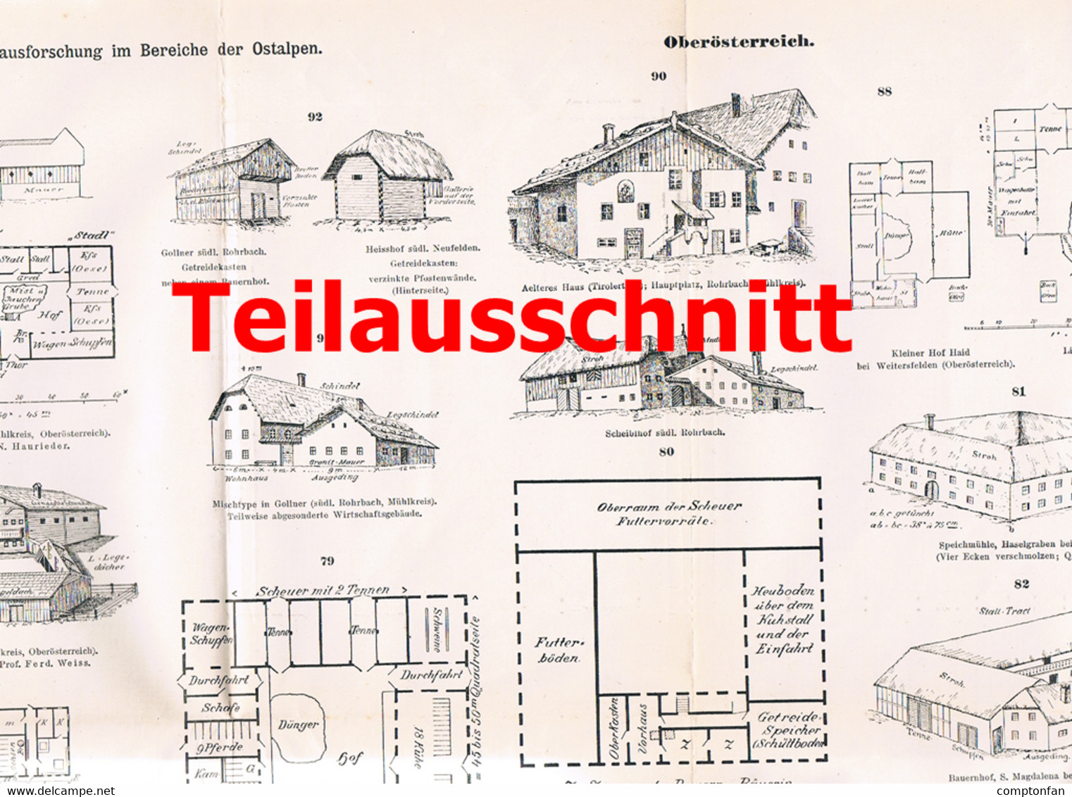 112 Architektur Hausforschung Ostalpen 5 Teile Beilage Zeitschrift 1893 !!! - Architektur