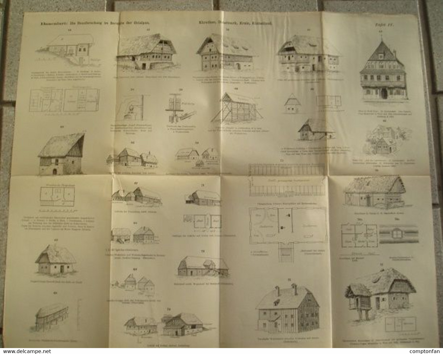 112 Architektur Hausforschung Ostalpen 5 Teile Beilage Zeitschrift 1893 !!!