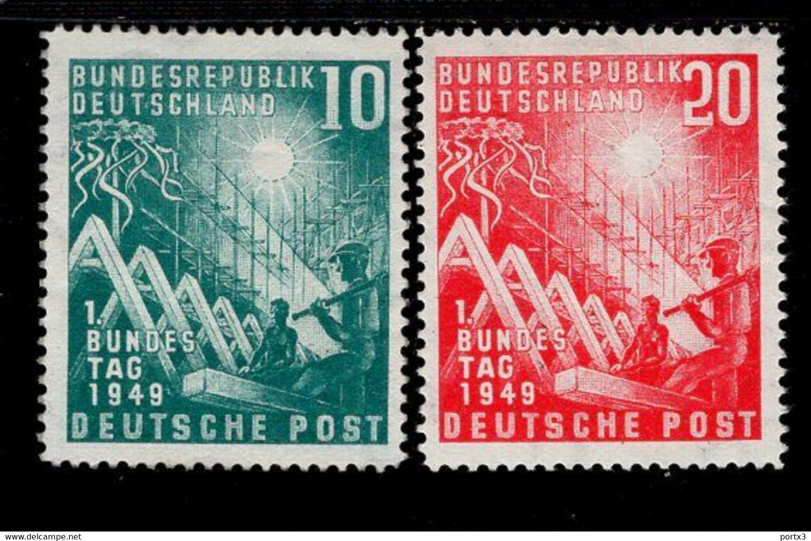 Bund 111 - 112 Deutscher Bundestag MNH  Postfrisch **  (2) - Nuevos