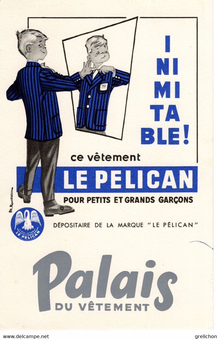 Buvard : Le Pélican : Palais Du Vêtement - Textile & Vestimentaire