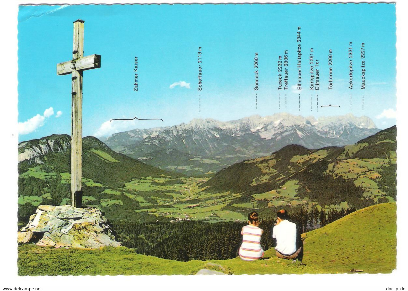 Österreich - Niederau Hochtal Wildschönau Tirol - Blick Vom Markbachjoch Gegen Wilden Kaiser - Wildschönau