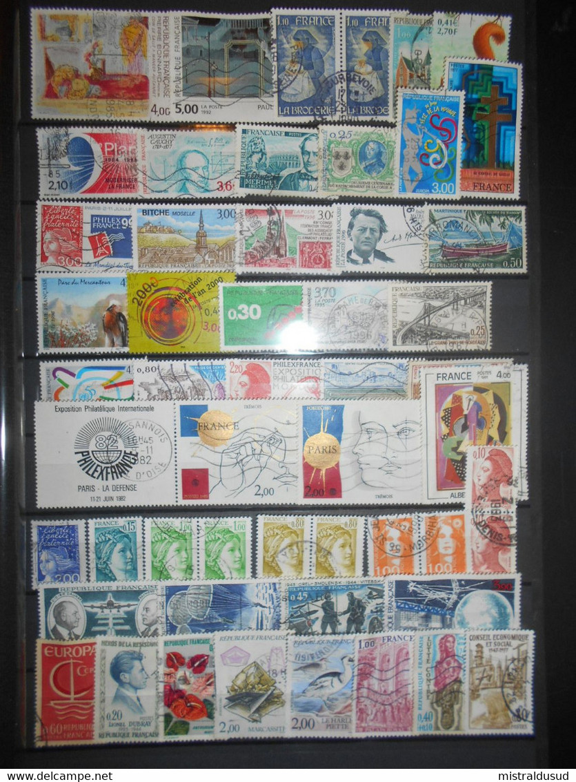 France Collection , 50 Timbres Obliteres - Verzamelingen