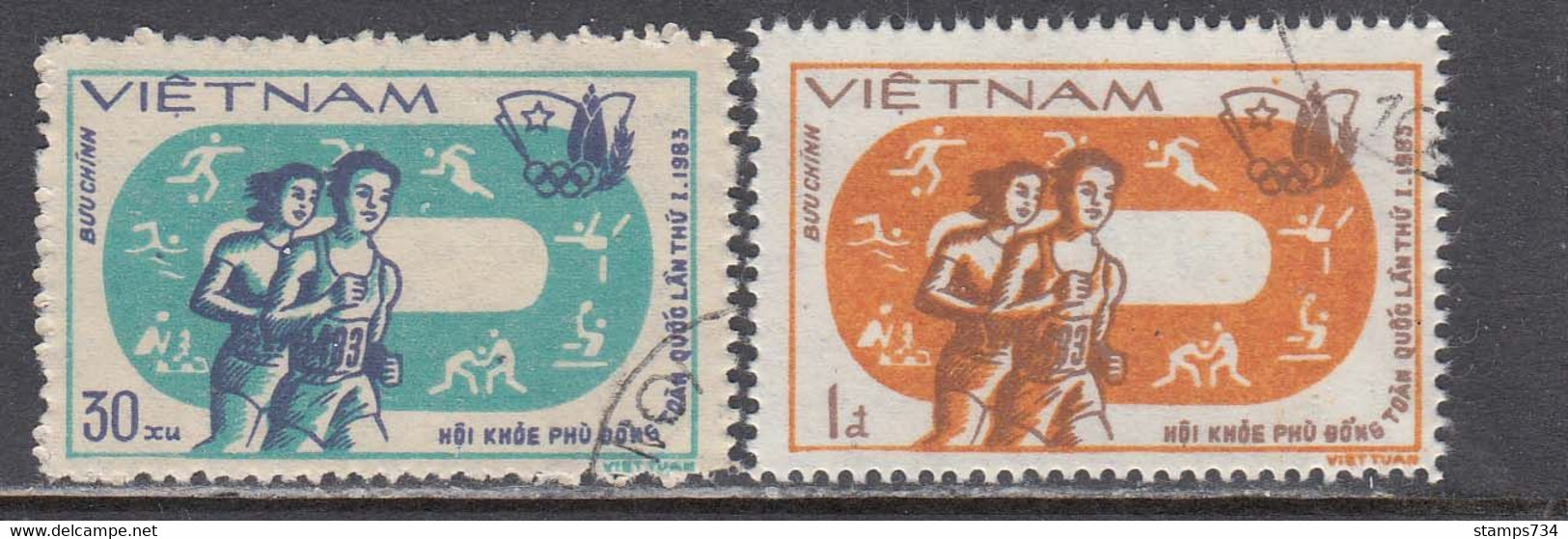 Vietnam 1983 - (2) Asian Games, New Delhi, Mi-nr. 1369/70, Used - Vietnam