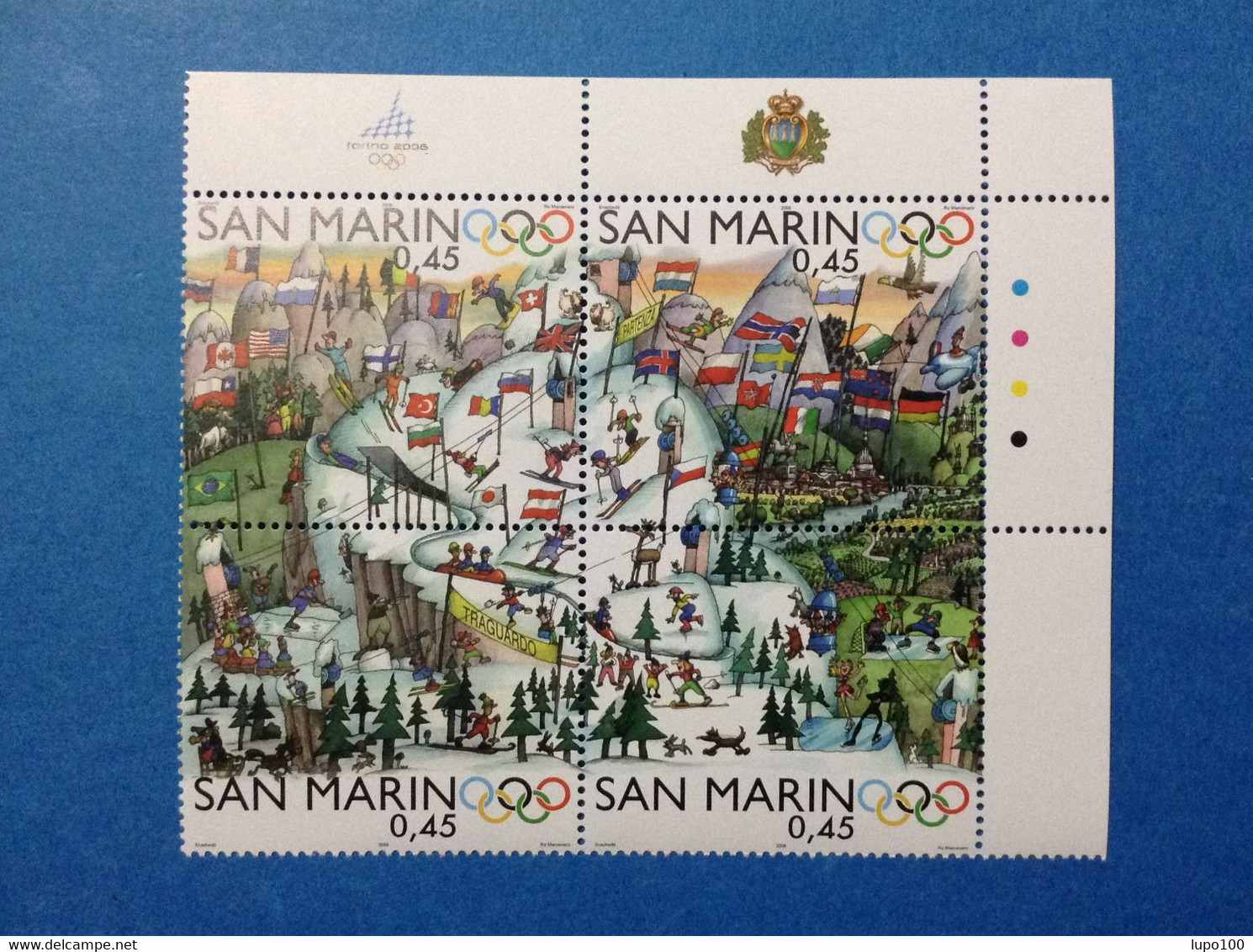 2006 SAN MARINO FRANCOBOLLI NUOVI IN BLOCCO STAMPS NEW MNH** - OLIMPIADI GIOCHI OLIMPICI INVERNALI TORINO - - Unused Stamps