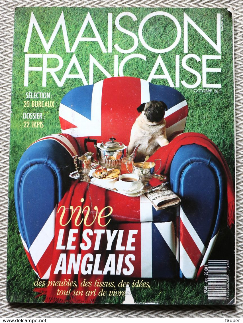 Maison Française N° 430 Octobre 1989  Vive Le Style Anglais - Huis & Decoratie