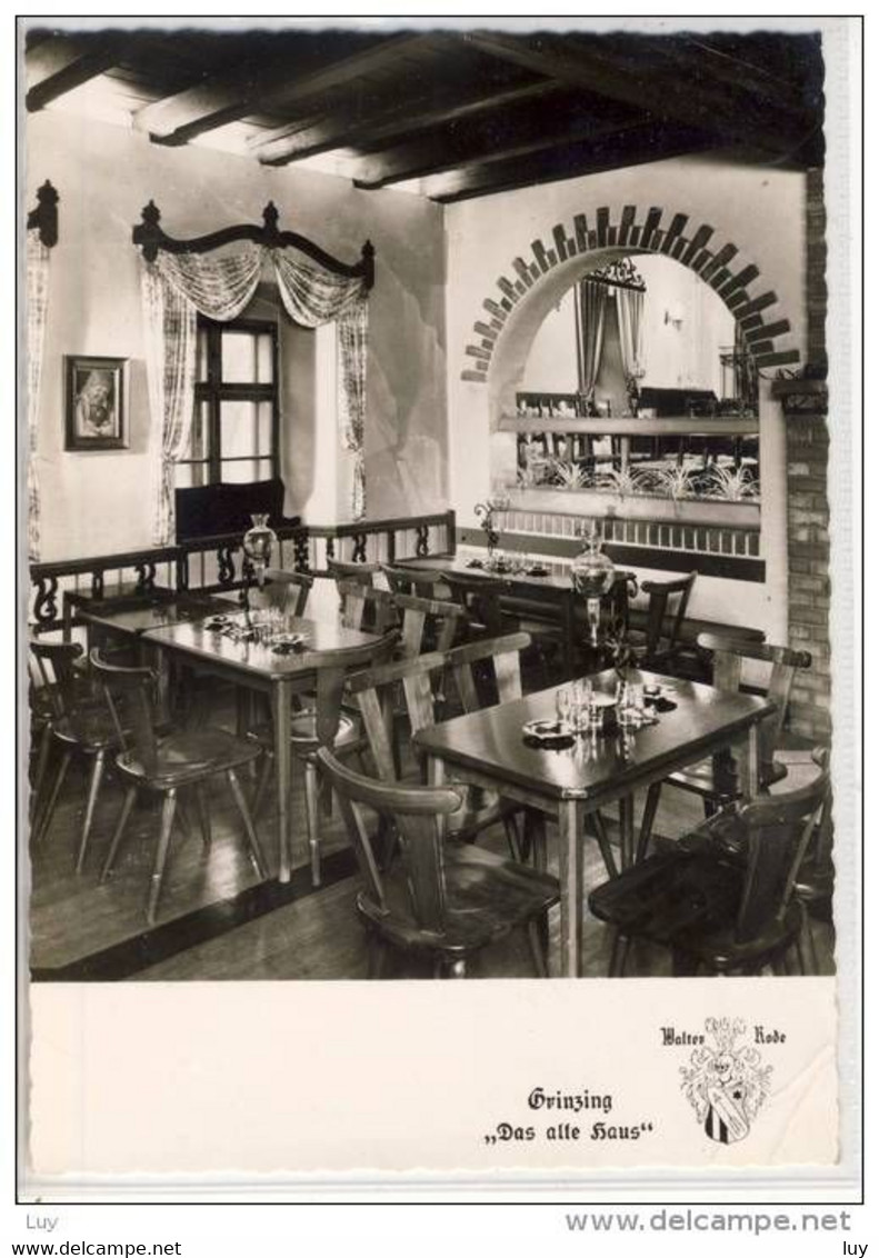 WIEN - GRINZING,  " DAS ALTE HAUS",  1966, Gasthaus, Heuriger, Restaurant - Grinzing