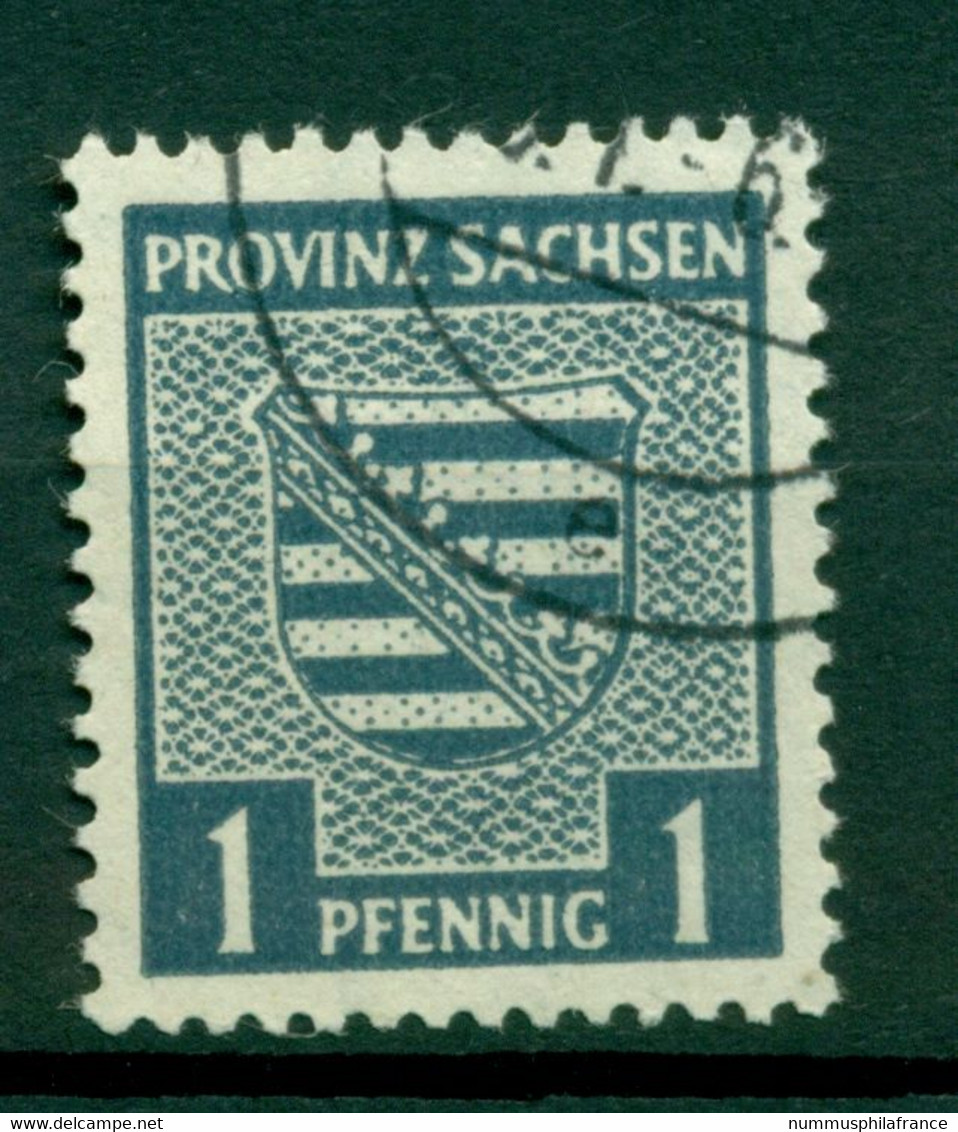 Saxe 1945 - Michel N. 73 X - Série Courante (Y & T N. 8) - Afgestempeld