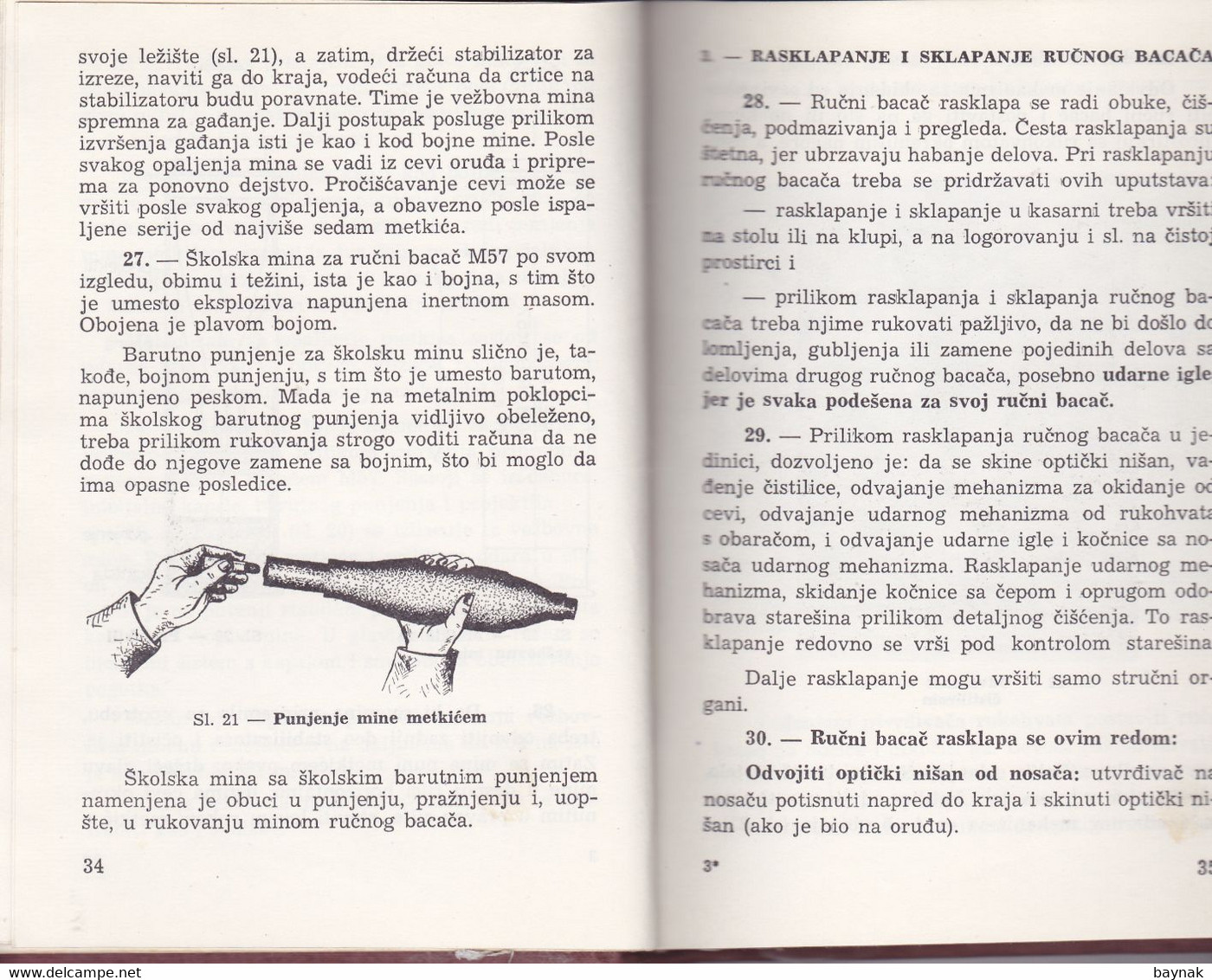 RUCNI BACAC M57  --  HAND - HELD LAUNCHER M57  --  117 PAGES  --  SERBIAN LANGUAGE