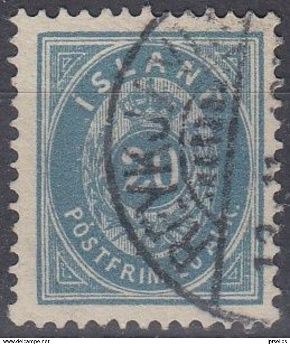ISLANDIA Nº 14 USADO TIPO B DENT.12 1/2 - Used Stamps