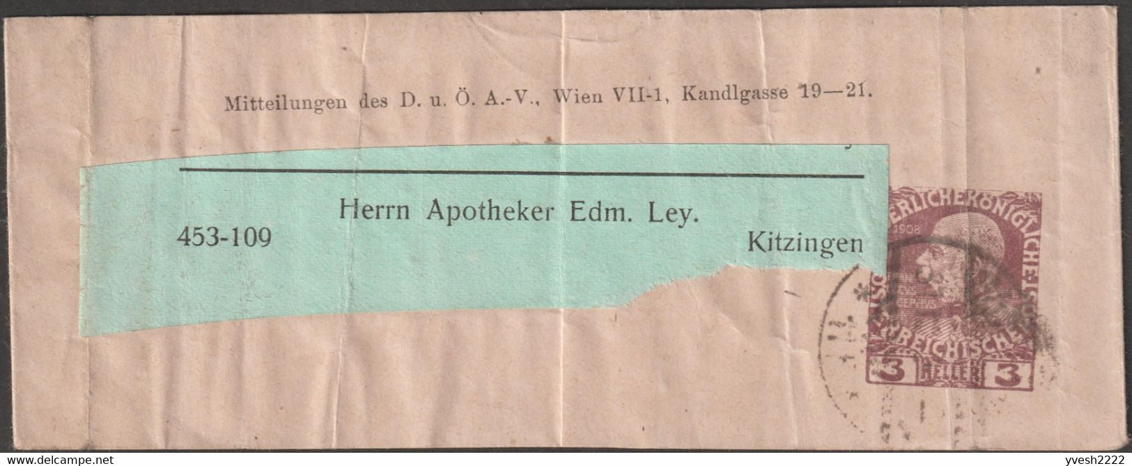 Autriche 1898 à 1920. 16 Bandes-journal Timbrées Sur Commande & Préoblitérées. Association Alpestre Germano-autrichienne - Bergen