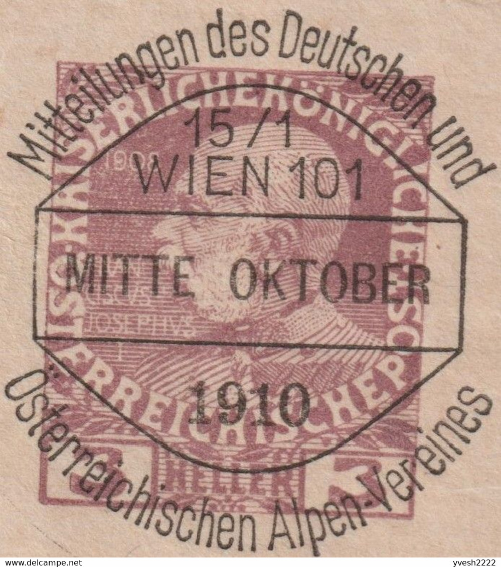 Autriche 1898 à 1920. 16 bandes-journal timbrées sur commande & préoblitérées. Association alpestre germano-autrichienne