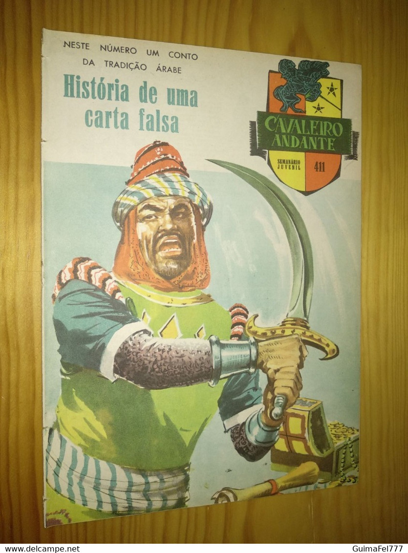 Revista Nº 411 Do CAVALEIRO ANDANTE, Portuguese Magazine - , Ano / Year 1959 - Stripverhalen & Mangas (andere Talen)