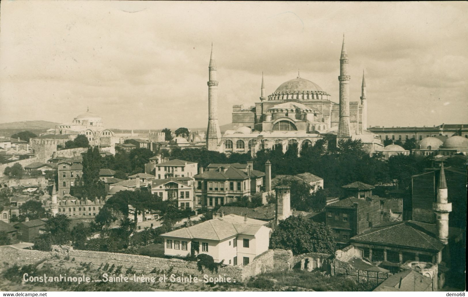 Turquie Turkish Eglise Ste Irène Et Ste Sophie Transformée En Moschee Mosquée Constantinople Superbe Photo Glacée - Turkey