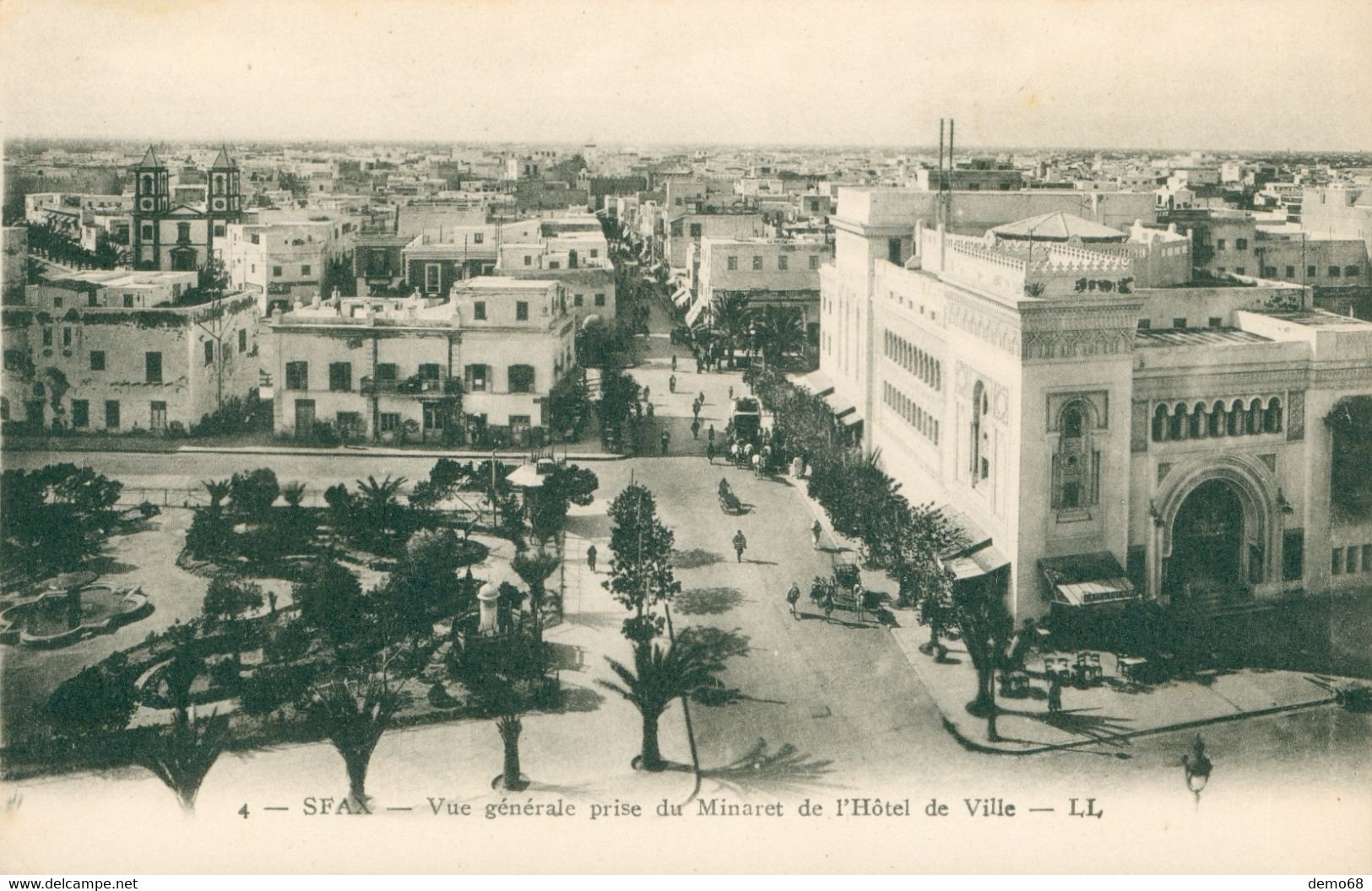 Afrique Du Nord Tunisie Sfax Vue Générale Prise Du Minaret De L'hôtel De Ville  Ed LL - Túnez