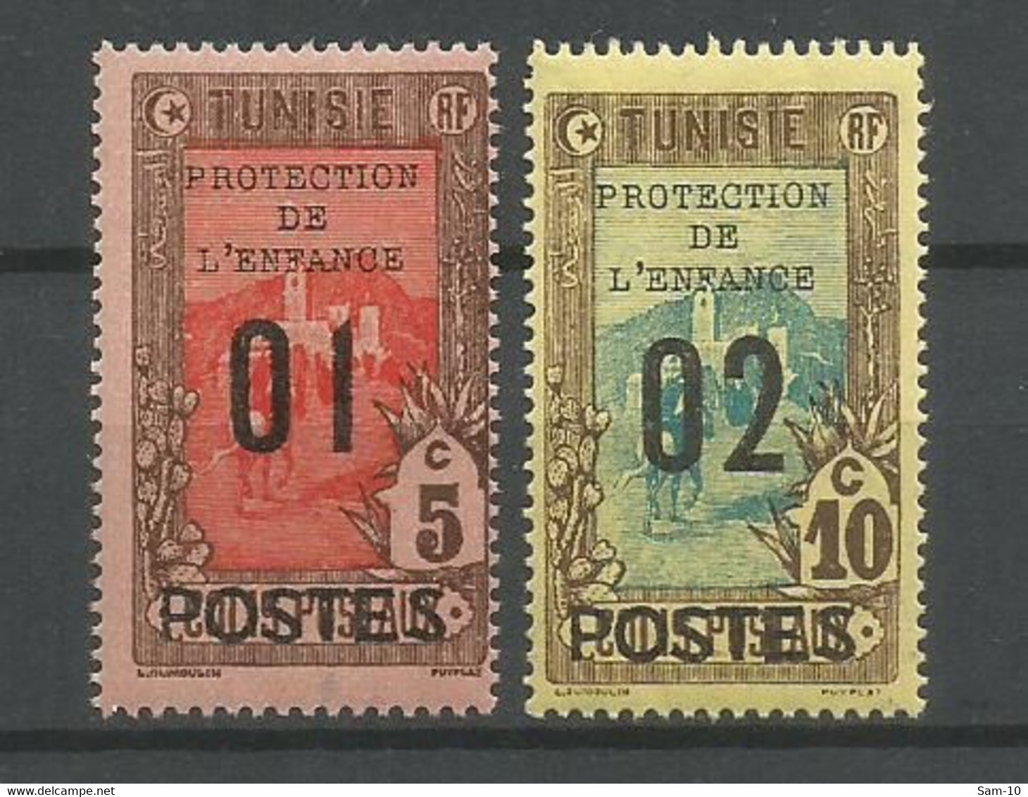 Timbre Colonie Francaises Tunisie En Neuf **  N 110/111 - Unused Stamps