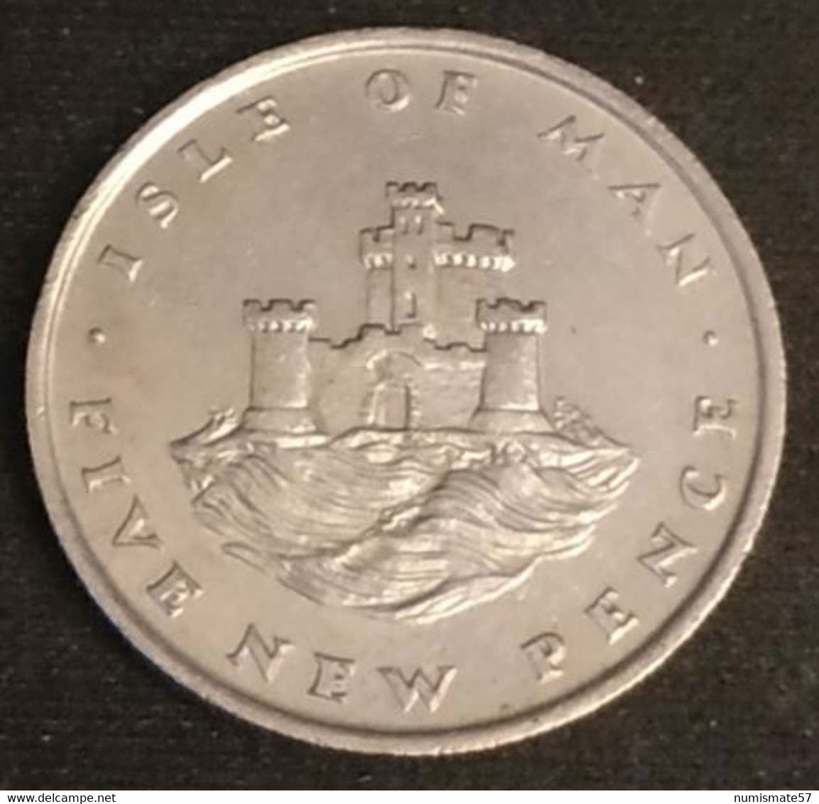 ILE DE MAN - ISLE OF MAN - 5 NEW PENCE 1975 - Elizabeth II - 2eme Effigie - KM 22 - Isle Of Man