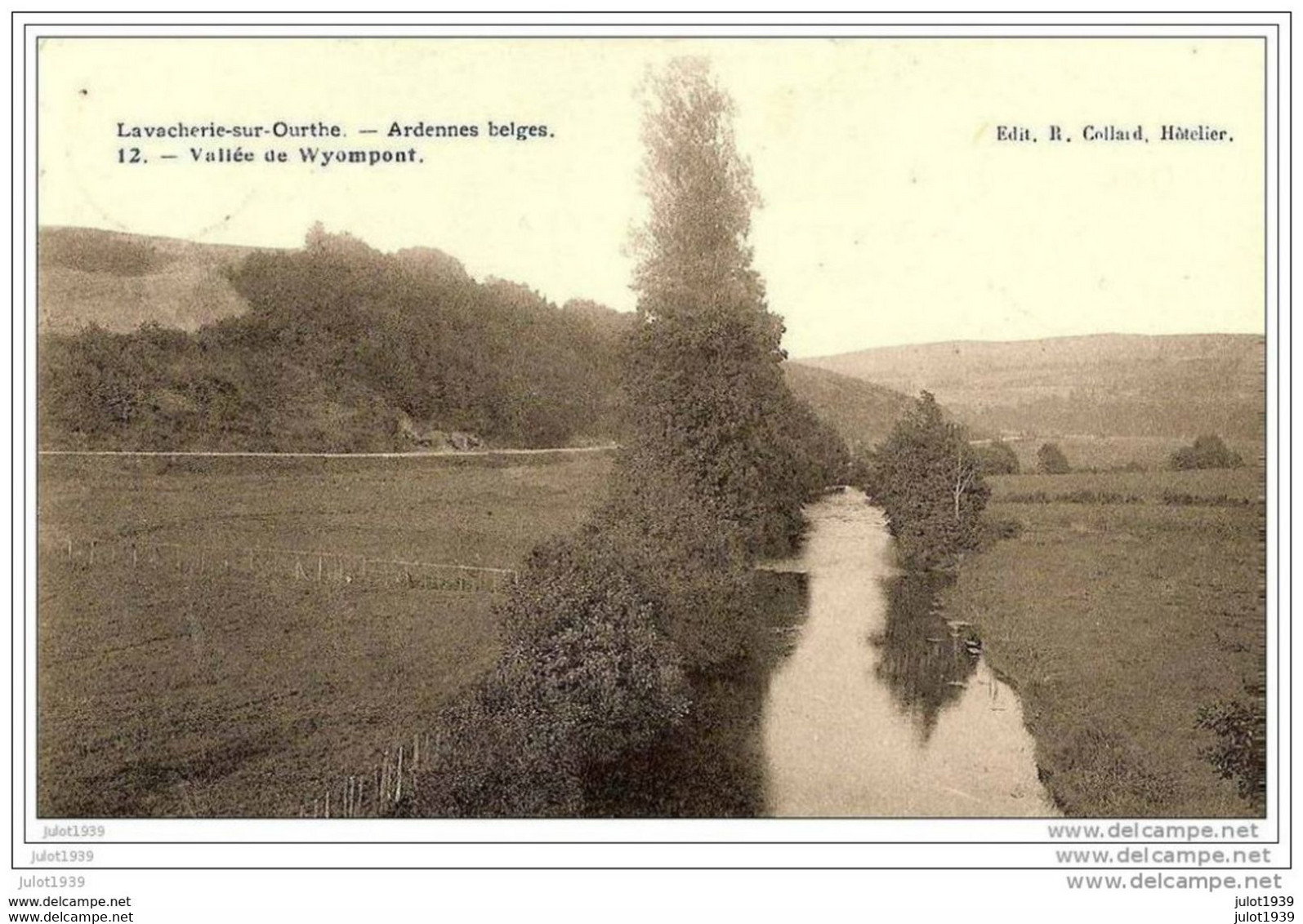 LAVACHERIE ..--  Vallée De WYOMPONT . 1907 Vers LIEGE ( Melle Marthe KINZIGER ) .  Voir Verso . - Sainte-Ode