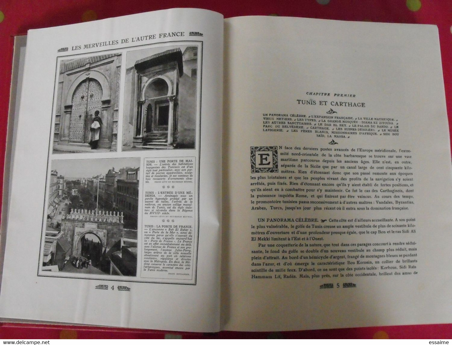 Les merveilles de l'autre France. Algérie Tunisie Maroc. Prosper Ricard. Lyautey. Hachette 1924. beau cartonnage