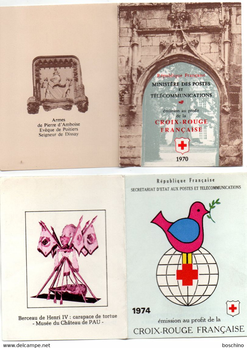 5 Carnets Croix Rouge 1963 / 1966 / 1969 / 1970 / 1974 ,  Neuf - Croce Rossa