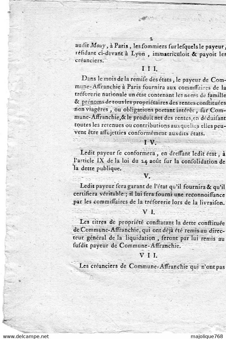 Decret De La Convention Nationale, Du 22e Jour De Pluviose De L'an 2 De La République Française Une & Indivisible . - Décrets & Lois