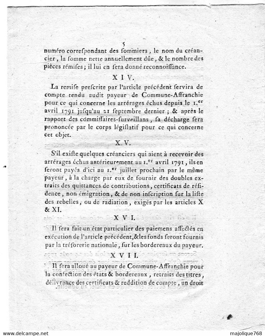 Decret De La Convention Nationale, Du 22e Jour De Pluviose De L'an 2 De La République Française Une & Indivisible . - Décrets & Lois