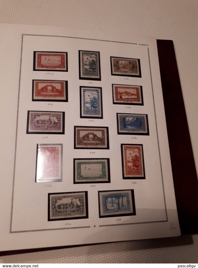 ALGERIE. Collection COMPLETE entre Origine 1924 et 1982. (930 Timbres) ** ; qqs * (Cote 2540 euro)