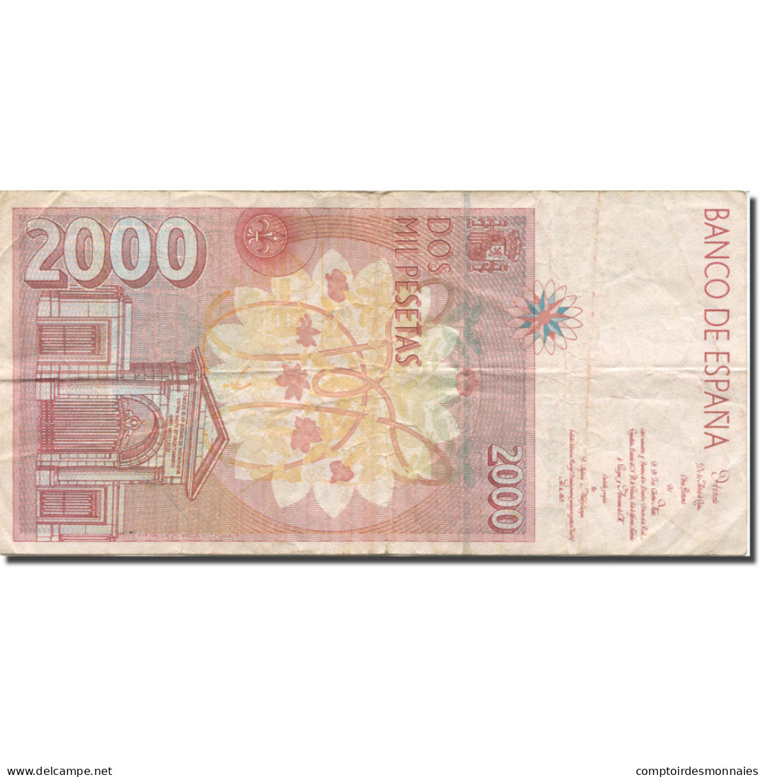 Billet, Espagne, 2000 Pesetas, 1992, 1992-04-24, KM:164, TTB - [ 4] 1975-… : Juan Carlos I