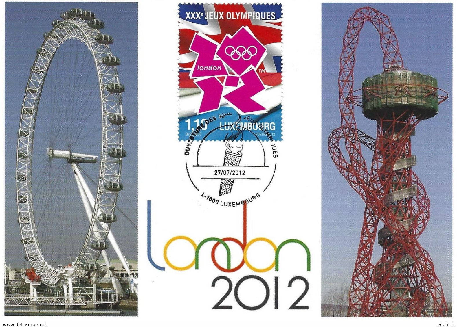 Luxembourg 2012 Jeux Olympiques Londres ¦ Olympic Games London ¦ Olympische Spiele - Covers & Documents