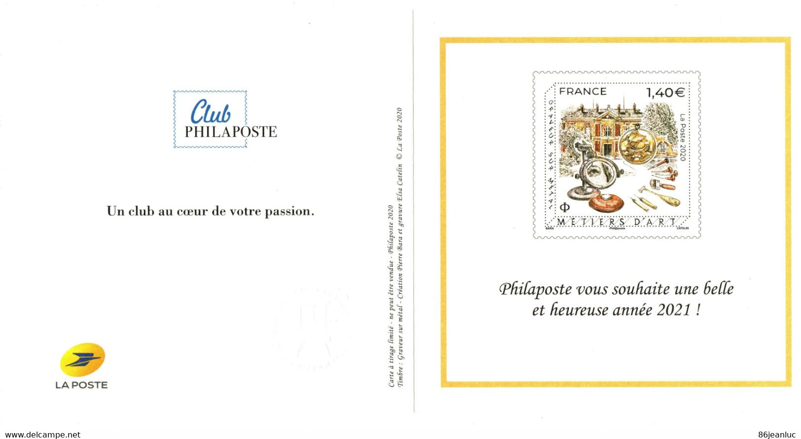 FRANCE : Superbe Entier Postal "une Année 2021 Pleine De Magie" + Carte De Voeux Philaposte - Sonstige & Ohne Zuordnung